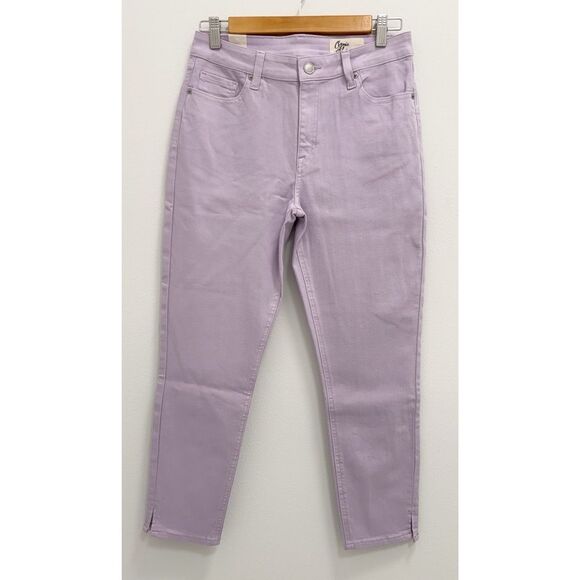 Cosmic Blue Love Lavender High-Waisted Cropped Jeans | Size 29 | NEW - Picture 3 of 9